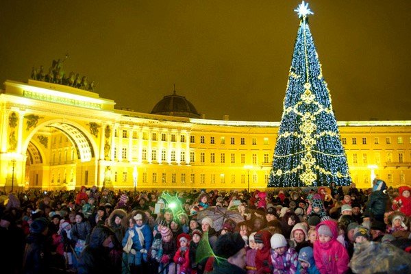 Новогодняя ночь на Дворцовой площади